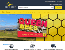 Tablet Screenshot of bee-equipment.co.uk